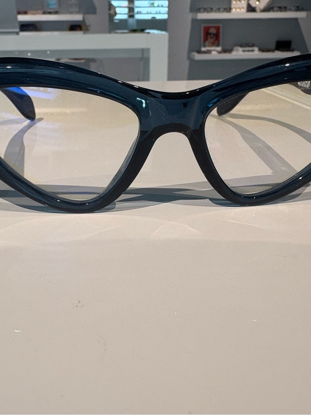 Women's Teal Cat-Eye Fashion Glasses